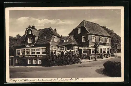 AK Burg a. d. Wupper, Restaurant Alt-Bergisches Haus