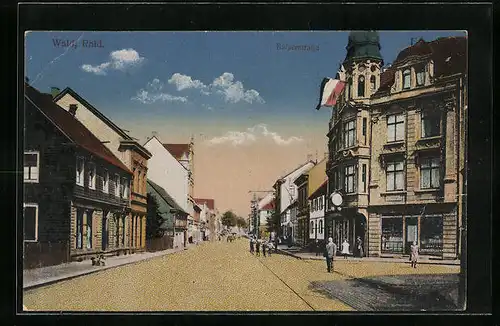 AK Wald /Rhld., Kaiserstrasse mit Passanten