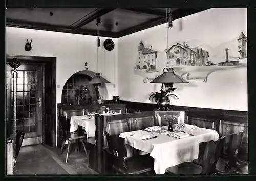 AK Kaltern-Ueberetsch, Stube im Gasthof Roter Adler