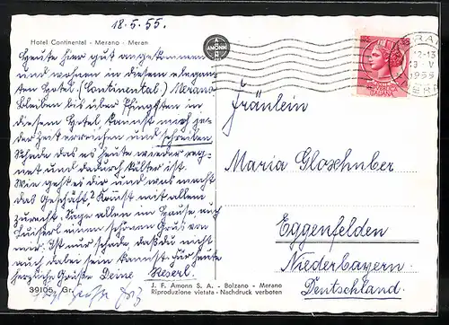 AK Meran, Hotel Continental