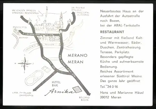 AK Merano, Hotel-Restaurant Arnica