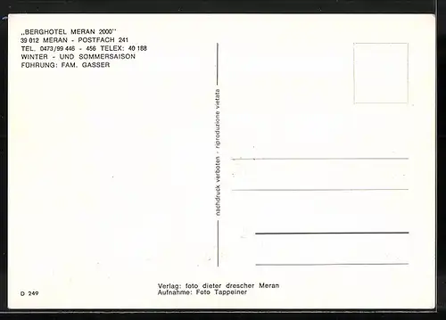 AK Meran, Berghotel Meran 2000
