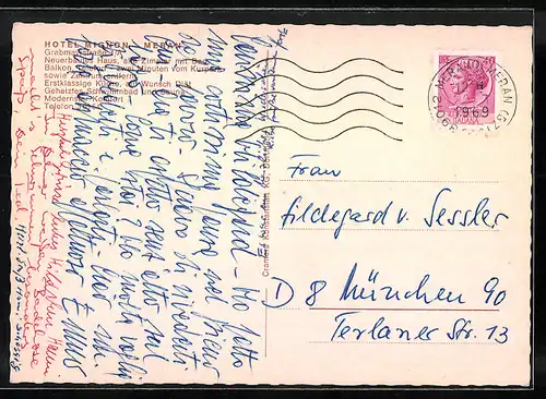 AK Meran, Hotel Mignon mit Schwimmbad