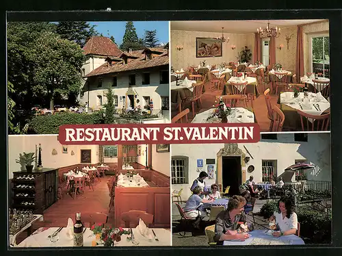 AK Meran, Restaurant St. Valentin in vier Ansichten
