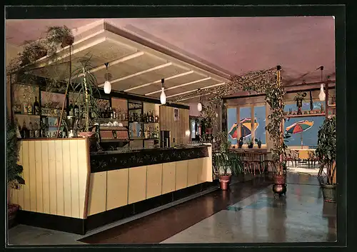 AK Mals im Vinschgau, Ausschank im Gasthof Panorama