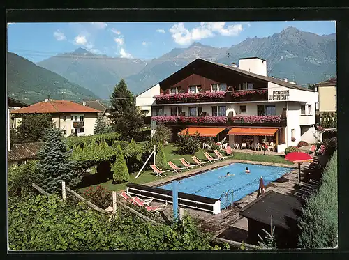 AK Meran, Pension Weingut mit Schwimmbad