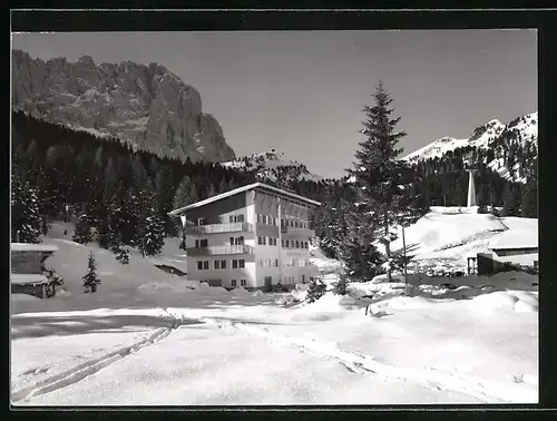 AK Selva / Wolkenstein, Pensione Gruppo Sella im Winter