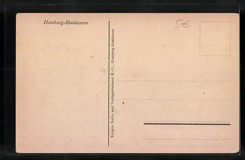 AK Hamburg-Blankenese, Teilansicht mit Süllberg