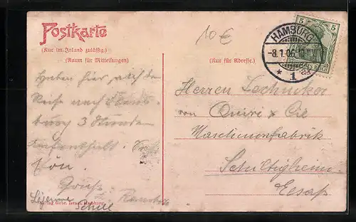 AK Hamburg-Neustadt, Jungfernstieg aus der Vogelschau