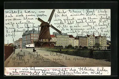 AK Hamburg-St.Pauli, Heiligengeistmühle, Feldstrasse