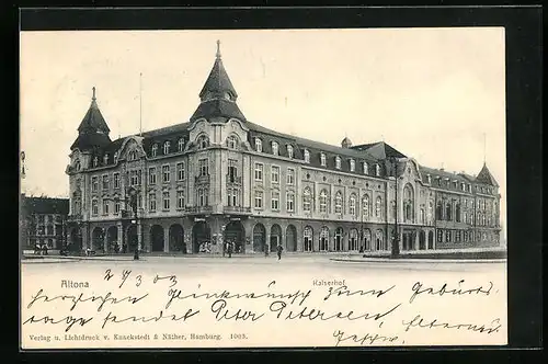 AK Hamburg-Altona, Blick zum Grandhotel Kaiserhof