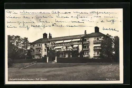 AK Ebenhausen-Zell im Isartal, Sanatorium