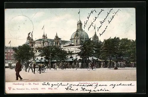 AK Hamburg-St. Pauli, Concerthaus Ludwig