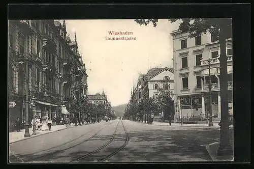 AK Wiesbaden, Taunusstrasse
