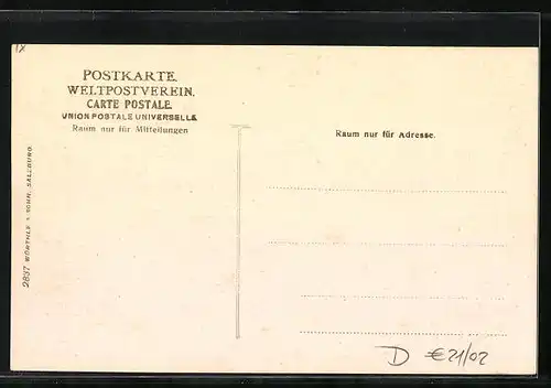 AK Welschnofen im Eggental, Ortsansicht aus der Vogelschau