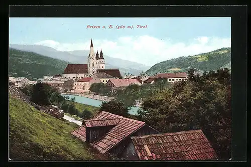AK Brixen, Gesamtansicht aus der Vogelschau