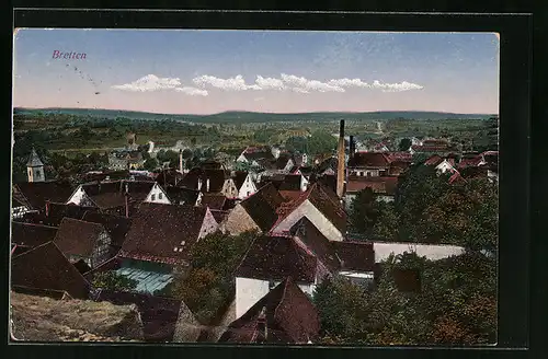 AK Bretten, Gesamtansicht aus der Vogelschau