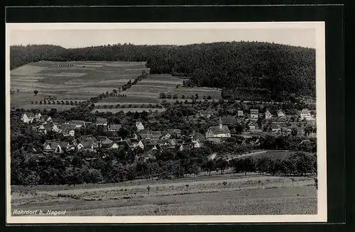 AK Rohrdorf, Ortsansicht aus der Vogelschau