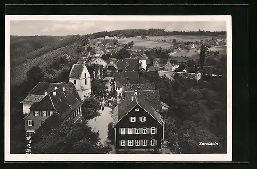 AK Zavelstein, Gesamtansicht aus der Vogelschau