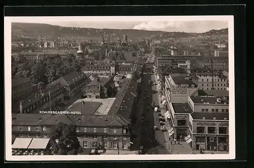 AK Stuttgart, Blick vom Bahnhofturm