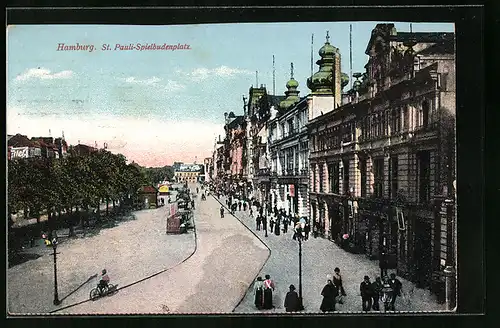 AK Hamburg-St. Pauli, Spielbudenplatz