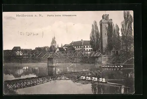 AK Heilbronn a. N., Partie beim Götzenturm