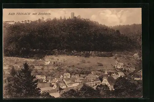 AK Bad Teinach, Ortsansicht mit Zavelstein