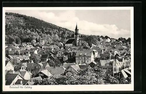 AK Neustadt, Ortsansicht aus der Vogelschau