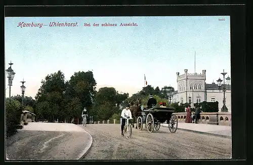 AK Hamburg-Uhlenhorst, Bei der schönen Aussicht