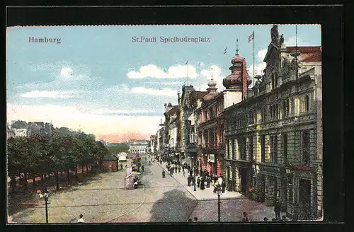 AK Hamburg-St. Pauli, Spielbudenplatz