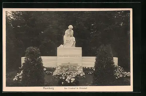 AK Hamburg, Der Friedhof in Ohlsdorf