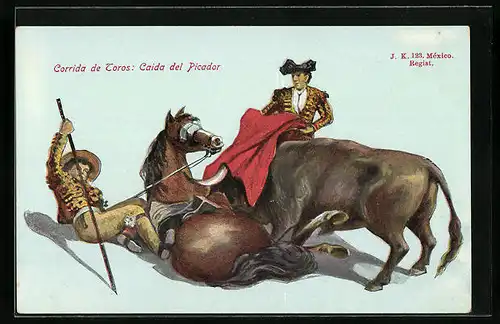 AK Corrida de Toros, Caida del Picador, Stierkampf