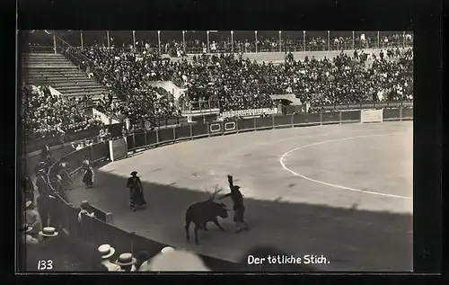 AK Der tötliche Stich beim Stierkampf