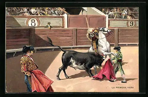 AK La Primera Vara, Stierkampf