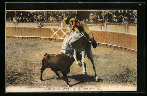 AK Corrida de Toros, Una buena vara, Stierkampf