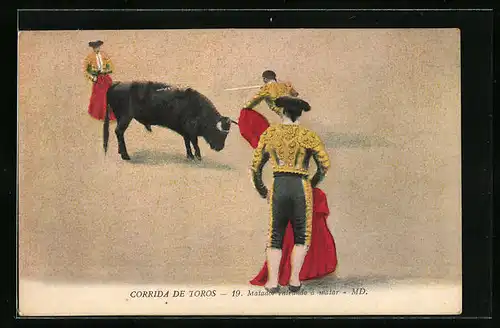 AK Corrida de Toros, Matador entrande à matar, Stierkampf