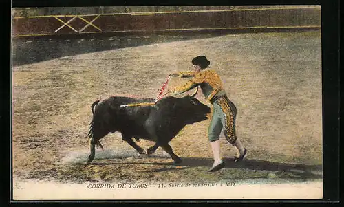 AK Corrida de Toros, Suerte de banderillas, Stierkampf