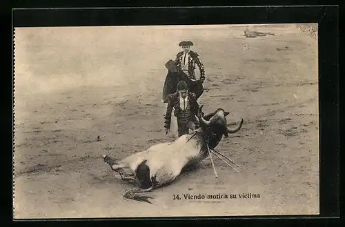 AK Viendo morina su victima, Stierkampf