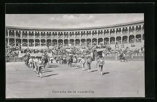 AK Entrada de la cuadrilla, Stierkampf