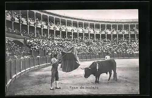 AK Pase de mulero, Stierkampf