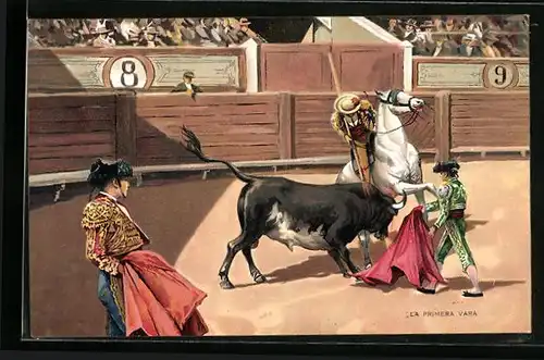 AK La Primera Vara, Stierkampf