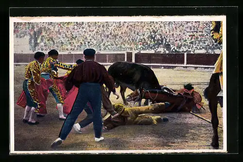 AK Corrida de Toros, Szene beim Stierkampf