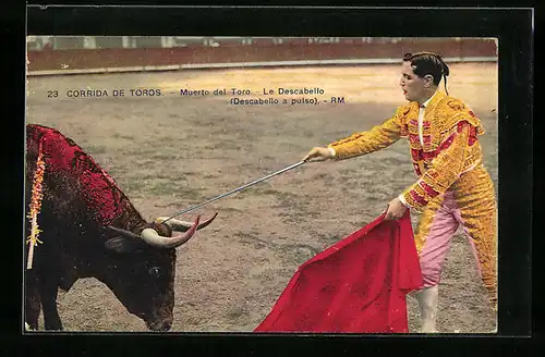 AK Corrida de Toros, Muerto del Toro, Le Descabello, Stierkampf