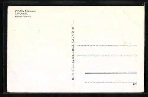 AK Potsdam-Sanssouci, Neues Palais