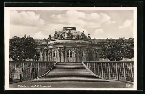 AK Potsdam, Aufgang zum Schloss Sanssouci