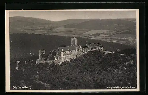 AK Eisenach, Die Wartburg vom Flugzeug aus