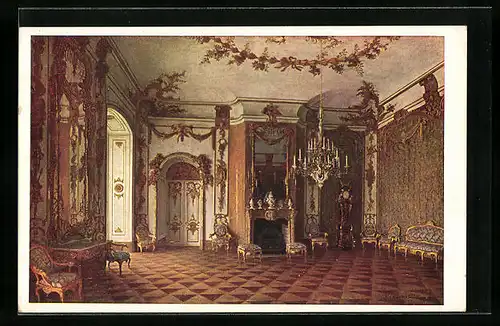 AK Potsdam-Sanssouci, Die Jagdkammer im Neues Palais