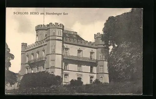 AK Schloss Berg am Starnberger See