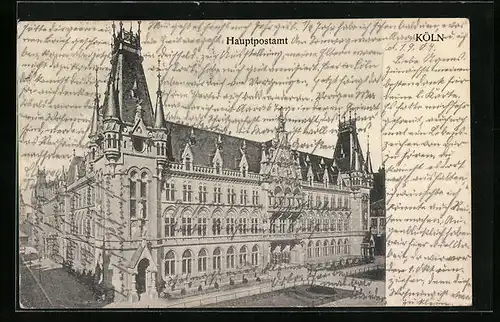AK Köln, Hauptpostamt