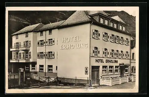 AK St. Goarshausen a. Rhein, Hotel Erholung